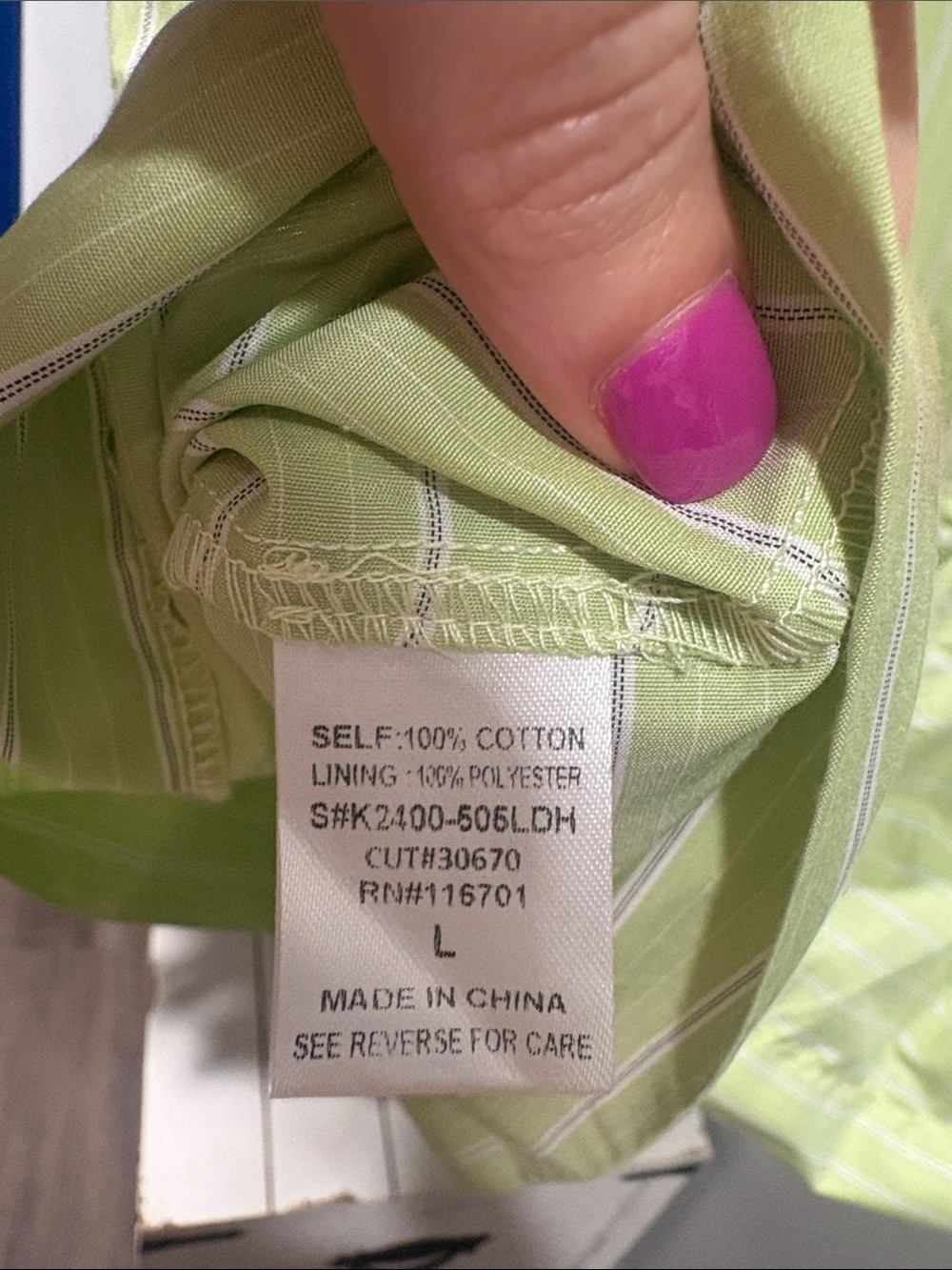 NWT! Karlie Lime Green Striped Pocket Dress - Picture 4 of 4